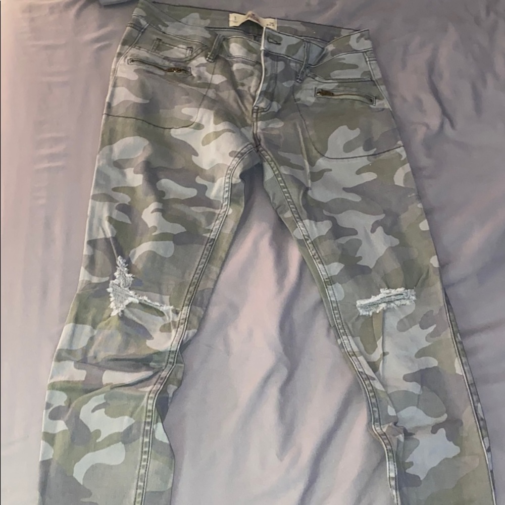 Distressed Camo Pants